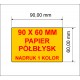 Etykiety z nadrukiem 90x60 1 kolor 10.000