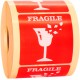 Naklejki FRAGILE nie rzucać na przesyłki