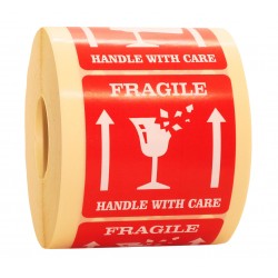 Etykiety FRAGILE GÓRA/DÓŁ STRZAŁKI 10.000 szt.