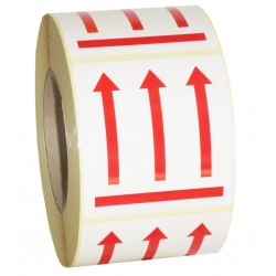 Etykiety GÓRA/DÓŁ STRZAŁKI 10.000 szt.